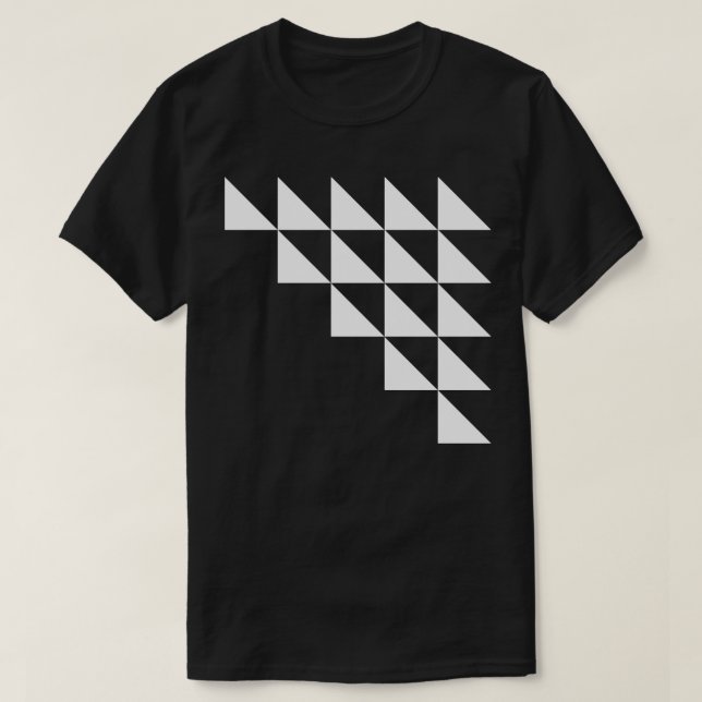 T-shirt motif triangles (Design devant)