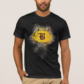 T-shirt Motif vintage avec lettre Monogram B