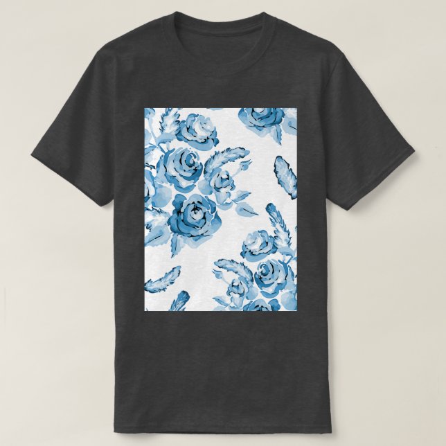T-shirt motif vintage bleu transparent (Design devant)