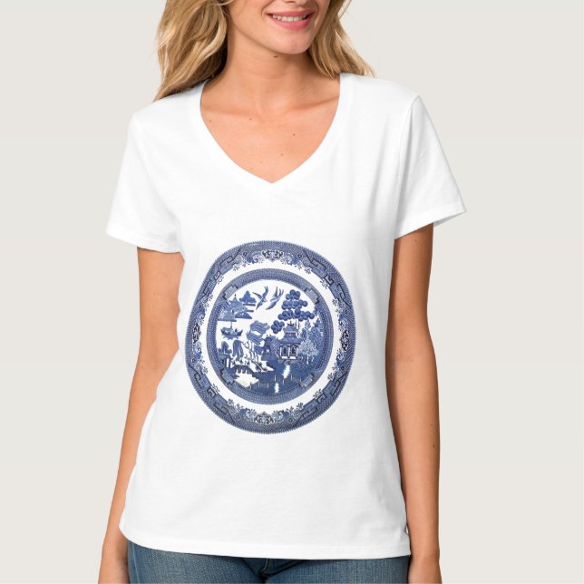 T-shirt Motif vintage de saule (Devant)