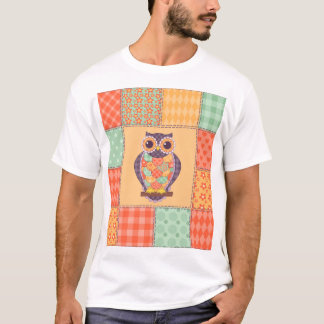 T-shirt Motif Vintage sans fil Chouette