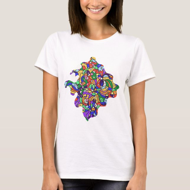T-shirt  Motifs Abstraits  (Devant)