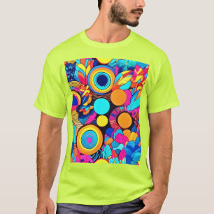 T-shirt Motifs Abstraits géométriques dynamiques