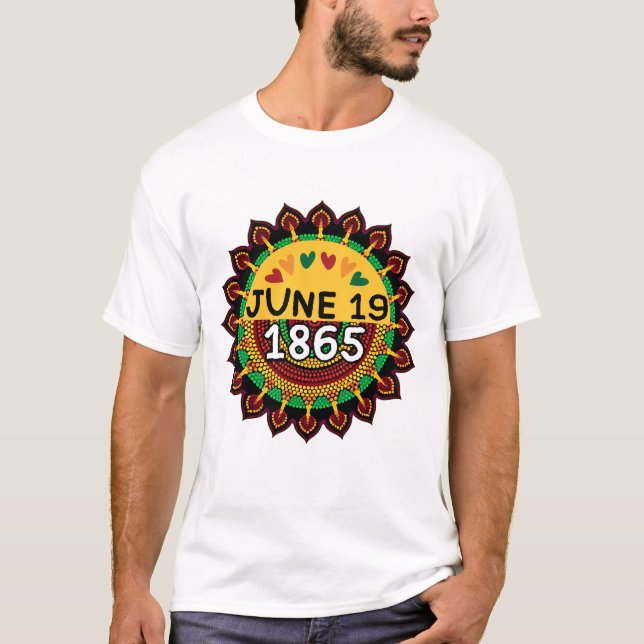 T-shirt Motifs africains traditionnels du Junetmandala (Devant)