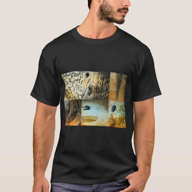 T-shirt Motifs de peau de panfish (naturel) multiples (Devant)