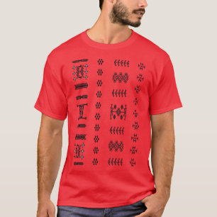 T-shirt Motifs de tapis Mzab Amazigh de Ghardaa