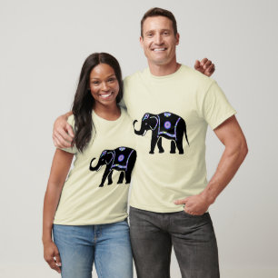 T-shirt Motifs décoratifs abstraits d'éléphant