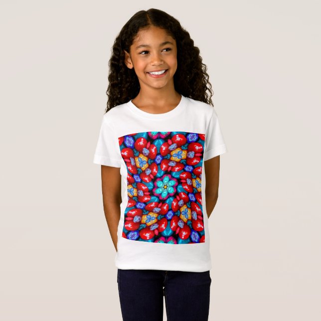 T-Shirt Motifs Fleurs spéciaux (Devant entier)