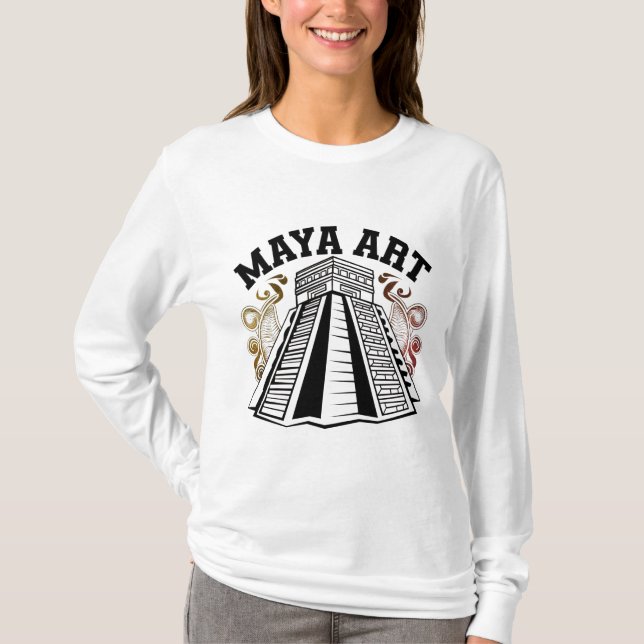 T-shirt Motifs maya : Art intemporel (Devant)