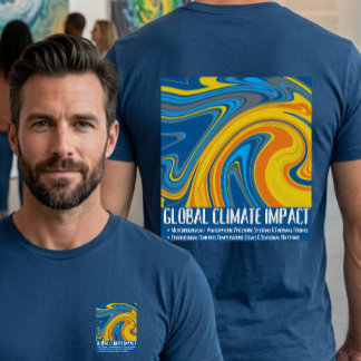 T-shirt Motifs océaniques et météorologiques dans l'art fl