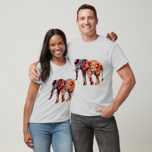 T-shirt Motifs traditionnels chinois d'éléphant 
