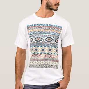 T-shirt Motifs Tribaux Aztèques : Design géométrique sans 