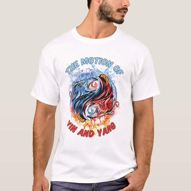 T-shirt Motion De Yin Et Yang Men White (Devant)