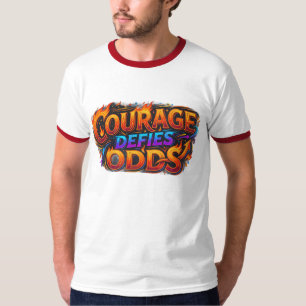 T-shirt Motivant Courage Dépasse les Chances