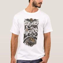 T-shirt motivant Fearless Tiger Mountain pour homm
