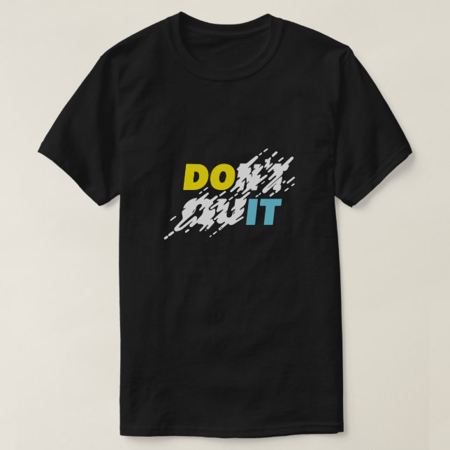 T-shirt motivant "Ne quittez pas" (Design devant)