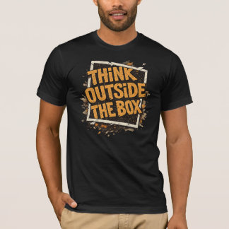 T-Shirt Motivant Pensez en Dehors de la Boîte