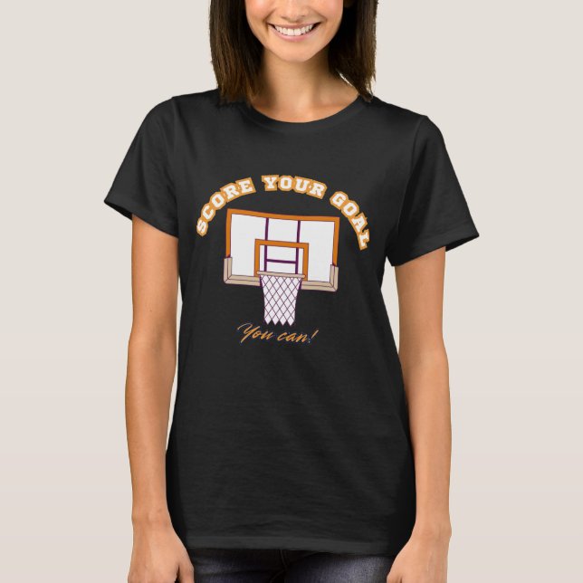 T-shirt motivant sur le thème du basket-ball  (Devant)