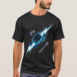 T-shirt Motivante "Soyez Vous-Même" Éclair Bleu Fis