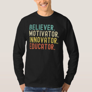 T-shirt Motivateur des croyants Éducateur innovateur Théiè