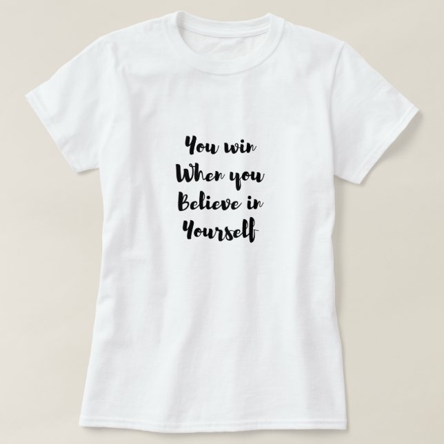 T-shirt Motivation (Design devant)