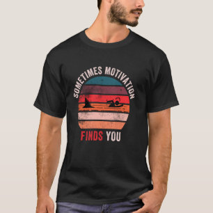 T-shirt Motivation amusante Citation de requin, Parfois Mo
