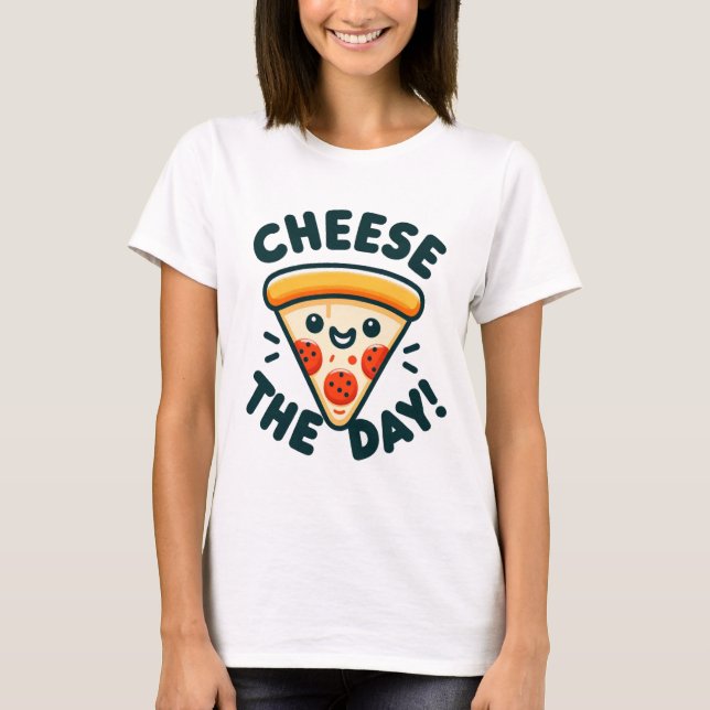 T-shirt Motivation au fromage - Dites-le avec du fromage (Devant)