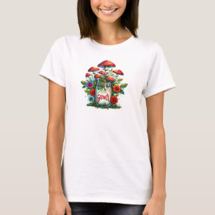 T-shirt Motivation cite champignons de croissance mason ja