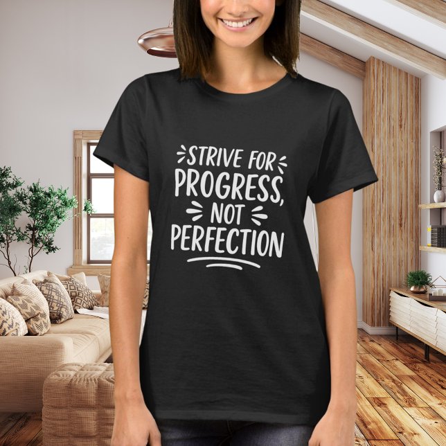 T-shirt Motivation de citation en noir blanc (Créateur téléchargé)