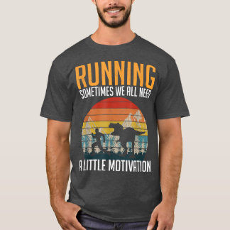 T-shirt Motivation de course vintage Parfois, nous avons t