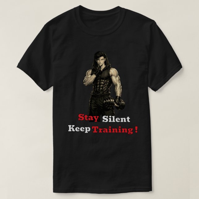 T-shirt Motivation de gym animé (Design devant)