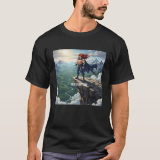 T-shirt Motivation de gym Anime - "Se lever tous les jours