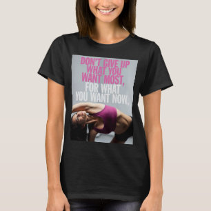 T-shirt Motivation de gym - N'abandonnez pas - Entraînemen