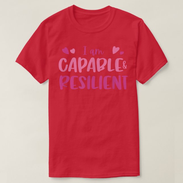 T-shirt Motivation de l'affirmation Habilitation Devis pou (Design devant)