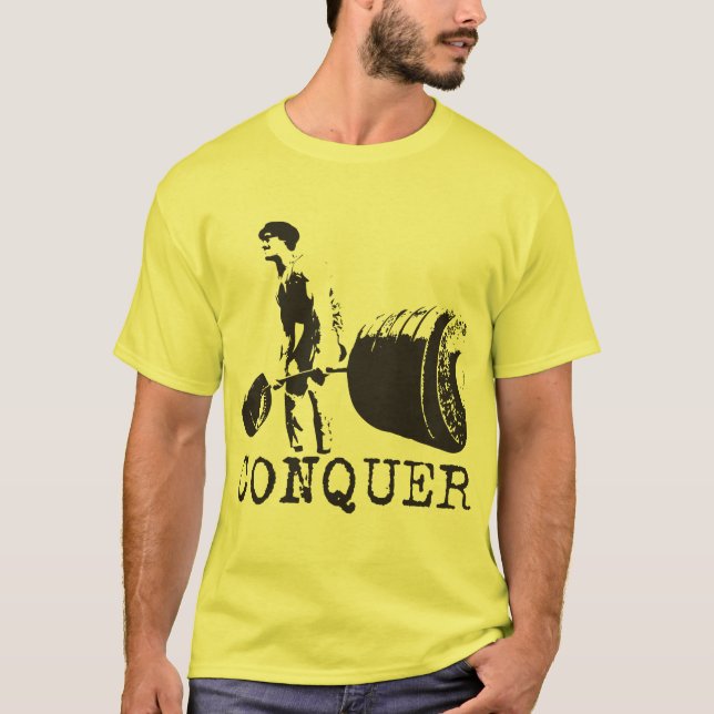 T-shirt Motivation de l'entraînement - Conquérir (Devant)