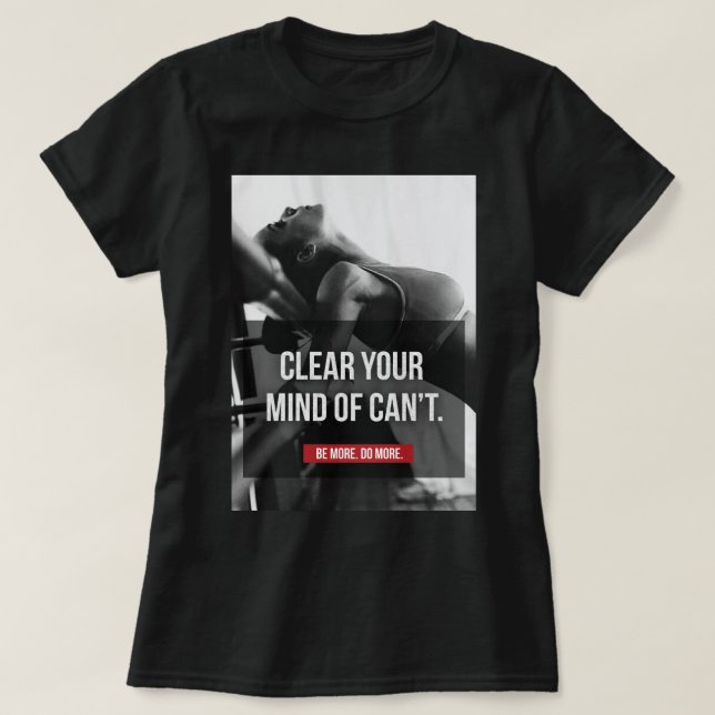 T-shirt Motivation de l'entraînement des femmes - Effacez  (Design devant)