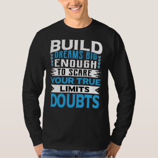 T-shirt Motivation de rêve Typographie moderne
