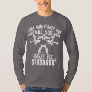 T-shirt Motivation de soulèvement de la musculation - Squa