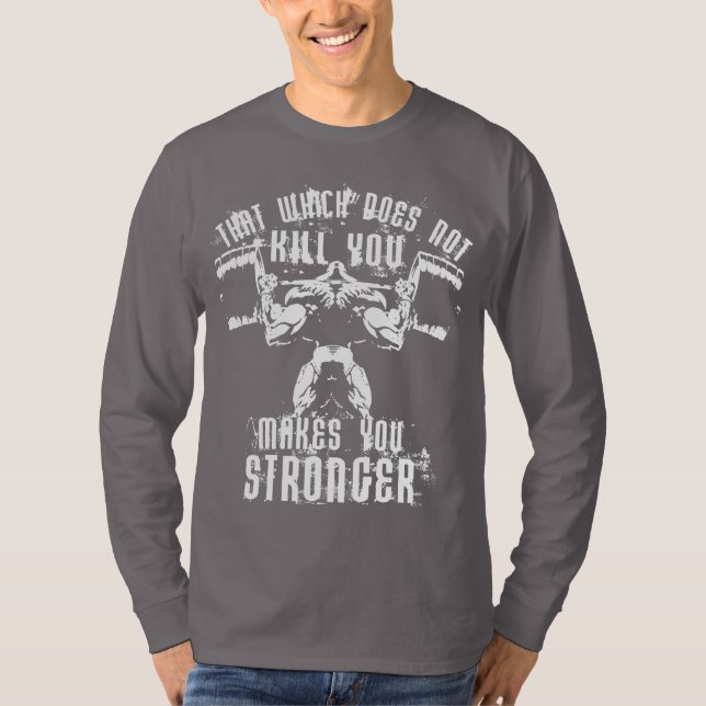 T-shirt Motivation de soulèvement de la musculation - Squa (Devant)