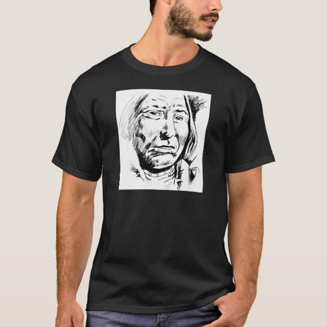 T-shirt Motivation du croquis en chef indien (Devant)