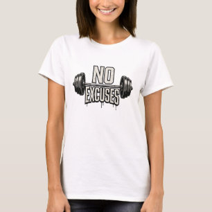 T-shirt Motivation Fitness Musculation Hardcore Sans Excus