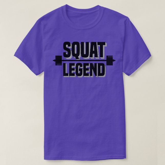 T-shirt Motivation Gym Legend Squat (Design devant)