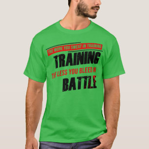 T-shirt Motivation Gym Plus vous suez dans l'entraînement,