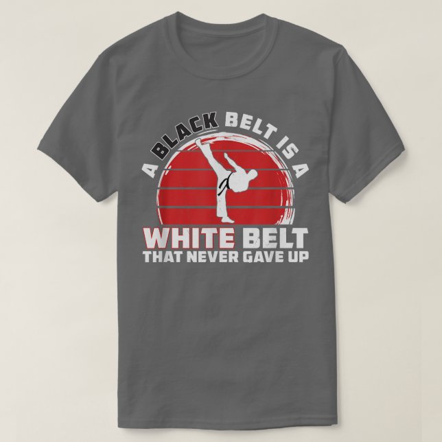 T-shirt Motivation karaté - Ceinture blanche Karate (Design devant)