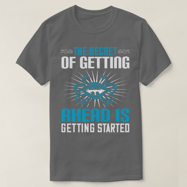 T-shirt Motivation Le Secret D'Avancer (Design devant)