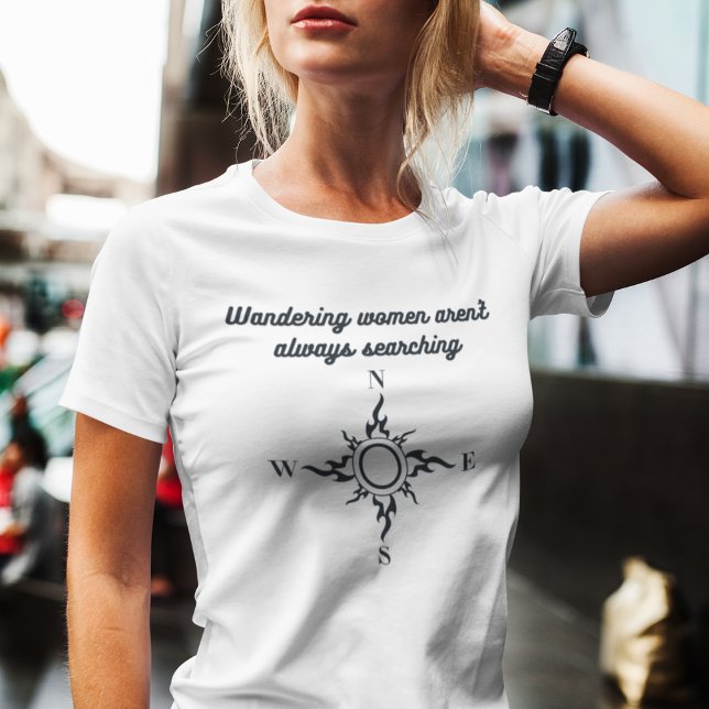 T-shirt Motivation moderne Wanding Femmes Compass (Créateur téléchargé)