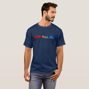 T-shirt motivation ne jamais abandonner\ se réveiller, tra