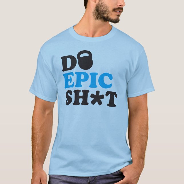 T-shirt Motivation physique de l'entraînement (Kettlebell) (Devant)