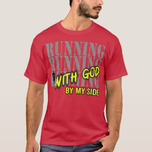 T-shirt Motivation Religieuse Des Hommes Courez Avec Dieu