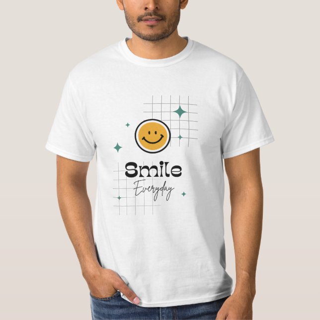 T-shirt Motivation : Sourire et Apprécier (Devant)